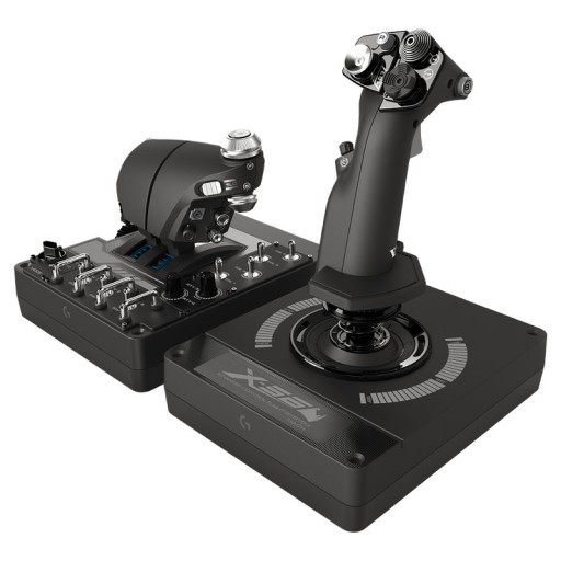 Джойстик LOGITECH G Saitek PRO X56 H.O.T.A.S RGB для моделирования полета