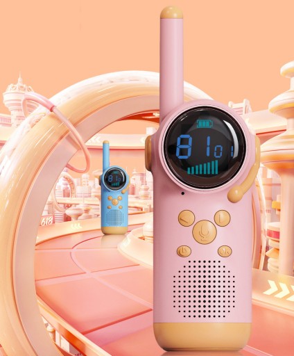 2szt WALKIE TALKIE DLA DZIECI KRÓTKOFALÓWKA Z FUNKCJĄ LATARKA - 3km
