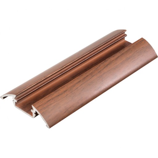 PROFIL półokrągły taśma ALU-LED P4 anod WENGE 2m