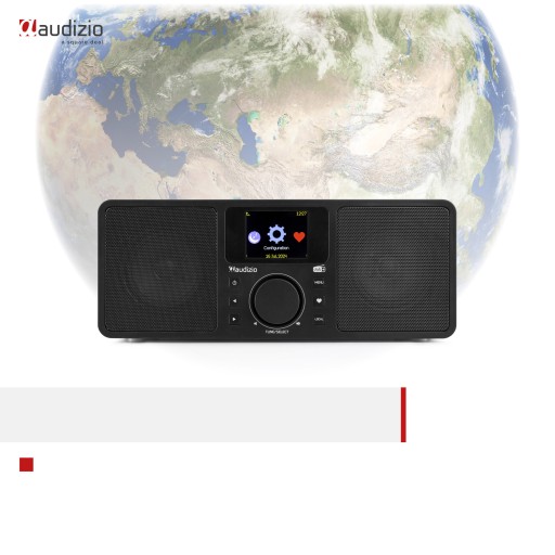 DAB-радио, Интернет-радио WiFi Bluetooth, черный