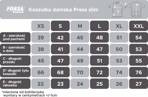 KOSZULKA KOLARSKA PRESS SLIM ESSENCE OMBRE XXL