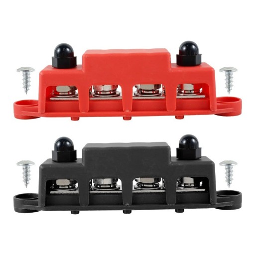 Сборная шина BUSBAR. Блок распределения питания 300 А, 12–48 В, M8. КОМПЛЕКТ