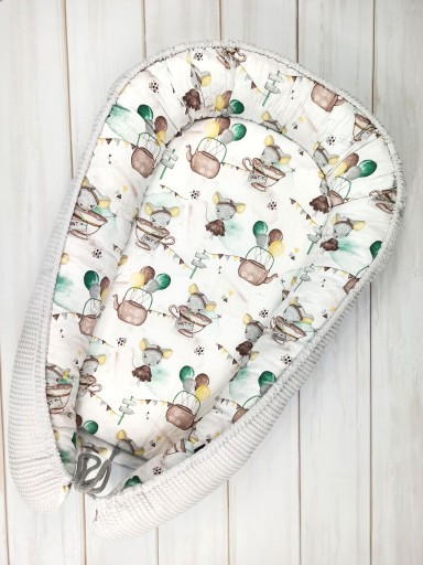 НикаТими Baby Cocoon NEST Манеж ВАФЕЛЬ Хлопок ПЕРВАЯ СКЛОНКА 9 шт.