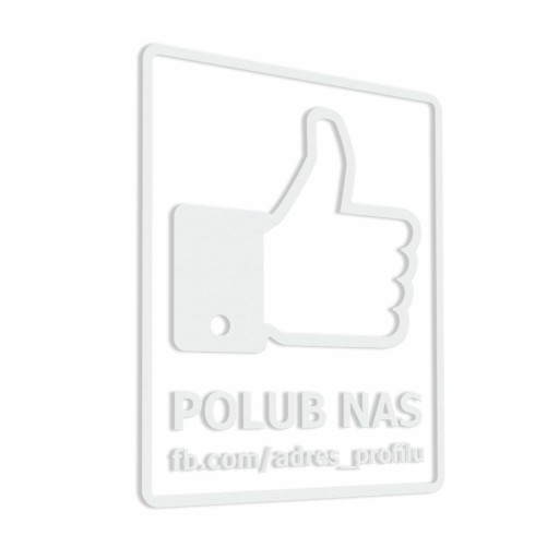 Наклейка «Лайкни нас на Facebook» 20х25см.