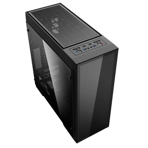 TOWER ATX MIDI USB 3.0 ПК КОРПУС ДЛЯ КОМПЬЮТЕРА ЧЕРНЫЙ ЧЕРНЫЙ ИГРОВОЕ СТЕКЛО