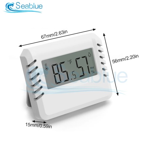 Ultrathin Indoor LCD Digital Display Thermometer Hygrometer Electronic