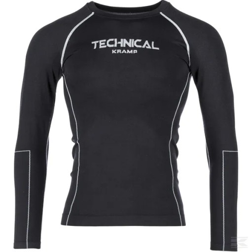 Нижнее белье Kramp Technical с длинными рукавами, черное, размер 2XL/3XL