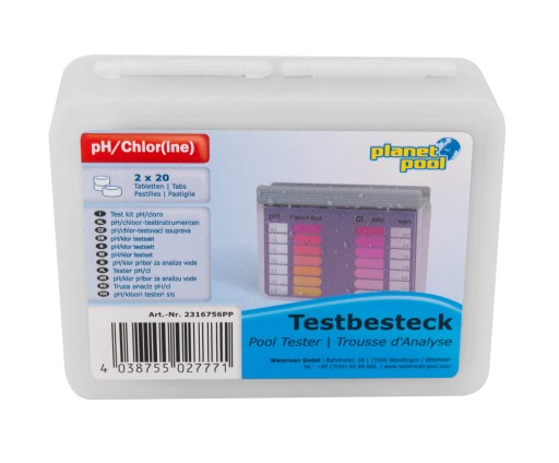Хлорный шок pH Plus Minus Antiglue Tester Pool Jacuzzi Set Chemoform