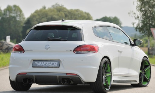 Задний бампер, диффузор, VW Scirocco 3 R-line