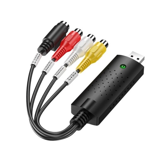 USB EASY CAP GRABBER RCA CHINCH VHS s-video audio