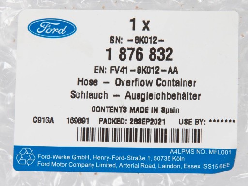 РАСШИРИТЕЛЬНЫЙ БАК 2.0 TDCI FORD