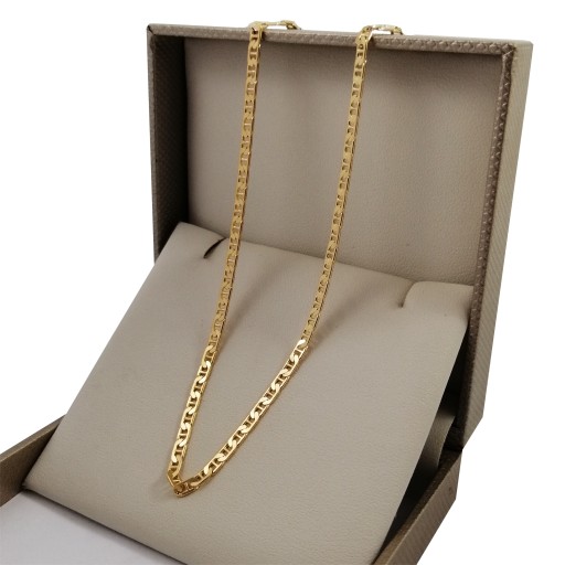 ZŁOTY ŁAŃCUSZEK DAMSKI GUCCI SREBRO 925/585 PREZENT DLA NIEJ, KOBIETY, MAMY
