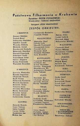 Программа LXXVI и LXXVII симфонических концертов 1951 г. СПК
