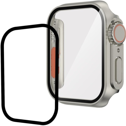 Case + Glass for Apple Watch 4 5 6 SE 44 мм | Жилищное покрытие Отличные цвета