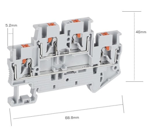 COAD RAIL Connector 2 Starey ZS DIN TH35 10 штук