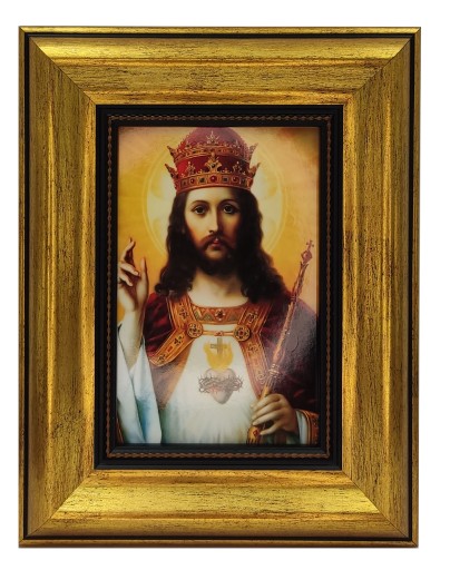 ИИСУС ХРИСТОС КОРОЛЬ ПОЛЬШИ НАСТЕННАЯ КАРТИНА 19X24