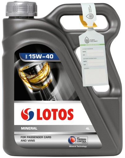 LOTOS MINERALNY минеральное масло 15W/40 4 л 15W-40