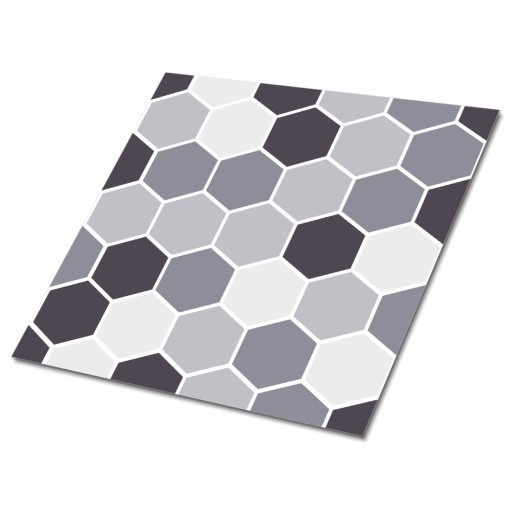 Самоклеящаяся напольная плитка из ПВХ шестигранники 30x30