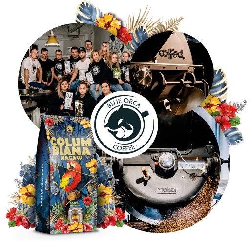 НАБОР КОФЕЙНЫХ ЗЕРНОВ 2 КГ - СВЕЖЕОБЖАРЕННЫЕ - Кубана + Ара - Blue Orca Coffee