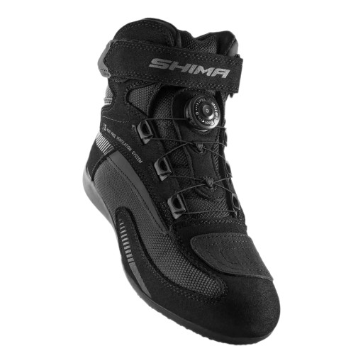 Короткие мотоциклетные ботинки SHIMA EXO VENTED MEN BLACK из сетчатого материала — ПОДАРКИ