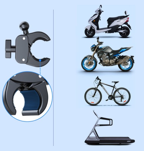 ANTY-WSTRZĄSOWY UCHWYT NA ROWER MOTOR KIEROWNICE