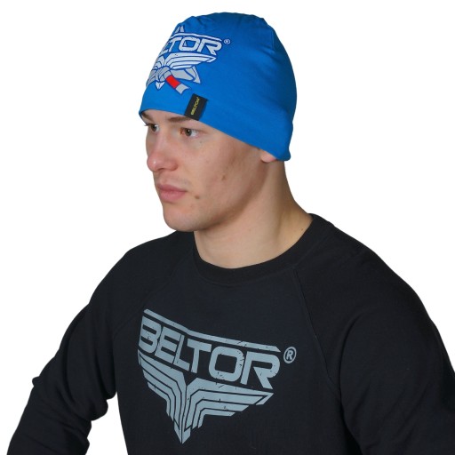 BELTOR BW CZAPKA BŁĘKITNA LOGO 