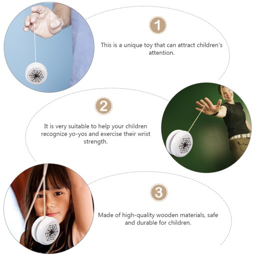 Craft Yoyo Kids Toys Dzieci Vintage Drewniane