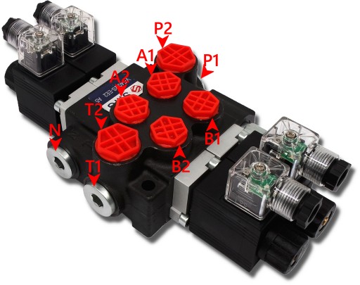 ROZDZIELACZ HYDRAULICZNY ELEKTRYCZNY 4 SEK 40L 24V