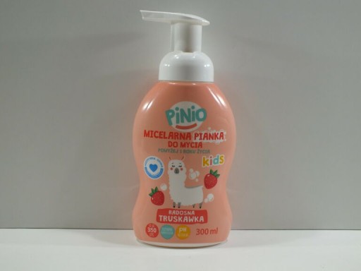 Pinio Kids Мицеллярная пенка для умывания 300мл Клубника