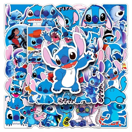 STITCH NAKLEJKI STICKERBOMB MIX TOP ZESTAW 50 szt