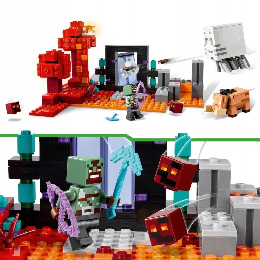 LEGO MINECRAFT 21255 ЗАСАДКА В ПОРТАЛЕ НИЖНЕГО ПОРТАЛА