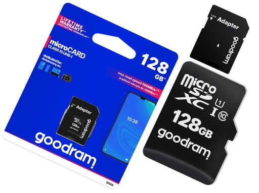 КАРТА ПАМЯТИ GOODRAM 128 ГБ MICRO SDXC КЛАСС 10 +A