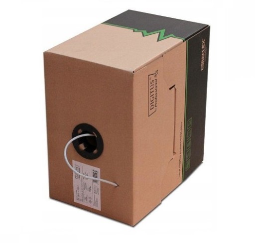 СЕТЕВОЙ КАБЕЛЬ ВИТАЯ ПАРА UTP CAT. 5E 305м 100% МЕДЬ CU DIGITUS