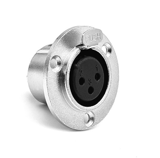 РАЗЪЕМ XLR 3-контактный РАЗЪЕМ, круглый, гнездовой