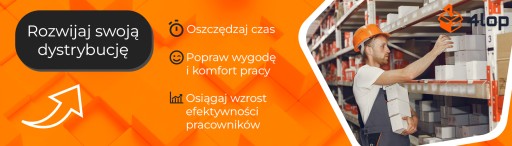 STÓŁ MAGAZYNOWY DO PAKOWANIA PACZEK MODUŁOWY 4LOP 80x180 CM FULL ZESTAW