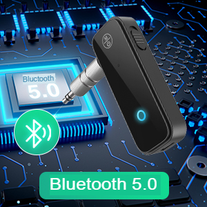 (Новейший) адаптер Bluetooth 5.0 Aux для автомобиля