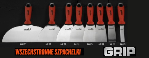 Szpachelka malarska nierdzewna 125mm Grip Motive