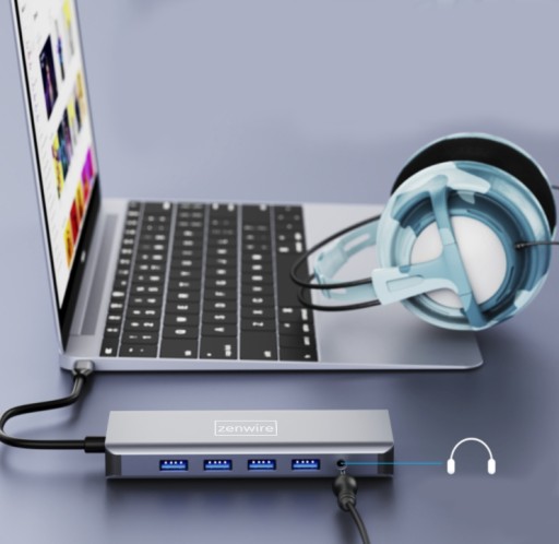 АДАПТЕР-ХАБ Док-станция 12-в-1 USB-C 2x HDMI VGA Разъем USB SD Ethernet LAN