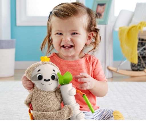 FISHER PRICE SENSORY PENDANT Игрушка-ленивец для малыша +0м
