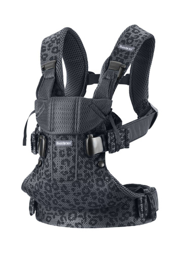 BABYBJORN ONE AIR MESH nosidełko, Antracyt/Leopard