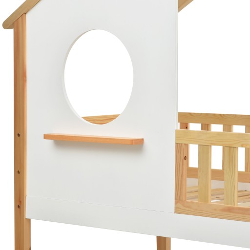 Łóżeczko domek Łóżko piętrowe 90x200 w drabina