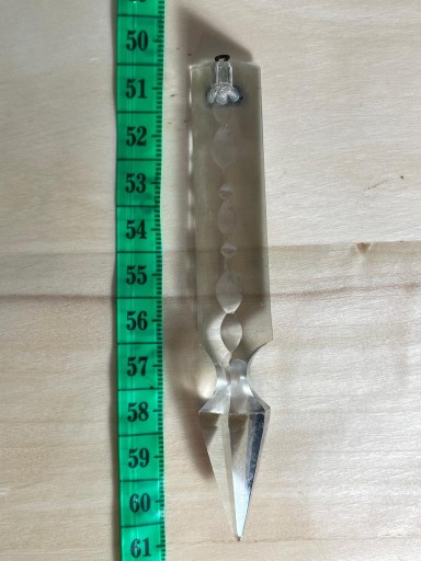 Stare kryształki szklane 10 cm