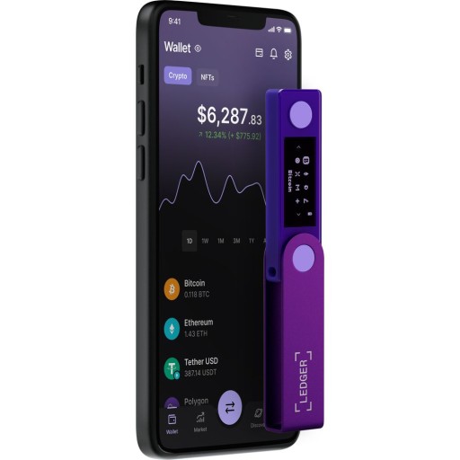 Аппаратный криптовалютный кошелек Ledger Nano X для криптовалют, NFT BTC ETH