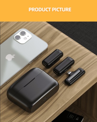ДВА БЕСПРОВОДНЫХ МИКРОФОНА, ПОДКЛЮЧЕННЫХ POWERBANK USB C ANDROID IOS LIVE VLOG