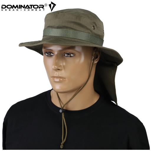 Польская военная шляпа DOMINATOR BOONIE с воротником Rip-Stop OLIVE M