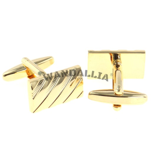 Запонки WANDALLIA SP-MN-364 Прямоугольные Золотые Свадебные Бизнес