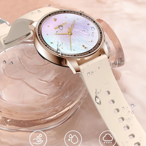 SMARTWATCH DAMSKI ZEGAREK MENU PL SPORT PULS ROZMOWY SMART WATCH + 2 PASKI