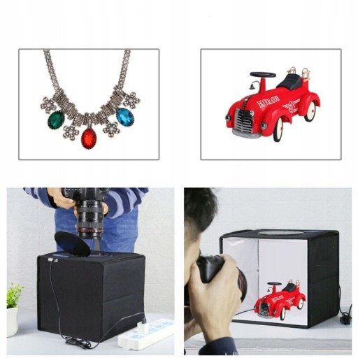 NAMIOT BEZCIENIOWY STUDIO DO ZDJĘĆ FOTOGRAFICZNY LED 25CM