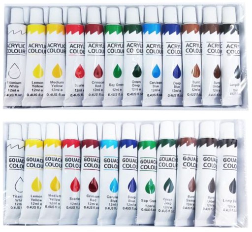 БОЛЬШОЙ НАБОР ДЛЯ ЖИВОПИСИ EALS PAINTS PASTELS кисть
