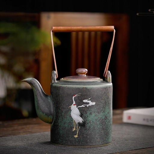 Uchwyt w stylu chińskim Ceramiczny zestaw do herba
